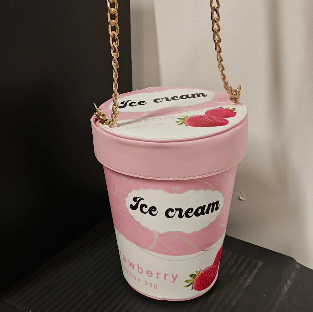 Strawberry Ice Cream Pink Shoulder Bag